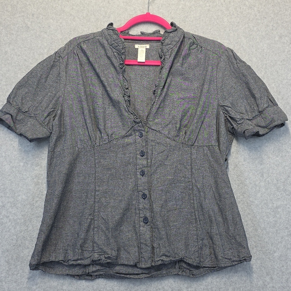 Vixen Denim Cotton Top